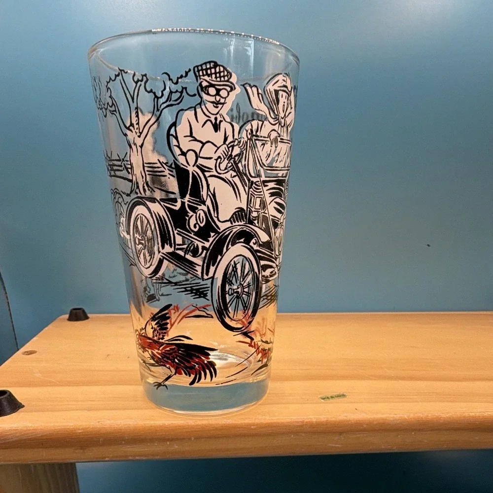 Vintage Clear Glass. The Automobile